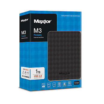 Внешний жёсткий диск Seagate (Maxtor) 1TB 2.5" STSHX-M101TCBM USB 3.0 Чёрный, фото 2