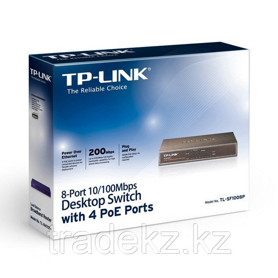Коммутатор TP-Link TL-SF1008P - фото 3 - id-p45905515