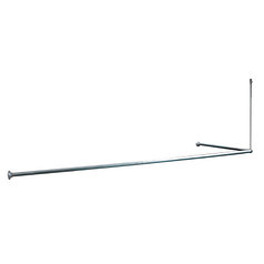 Карниз угловой для ванной комнаты, 90-180 см, хром ID 050A200I14