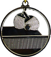 Медаль рельефная "Настольный теннис" серебро