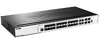 D-link DGS-3000-28SC коммутатор управляемый L2 стекируемый, 20x100/1000Base-X SFP, 4xCombo, 4x10GBase-X SFP+