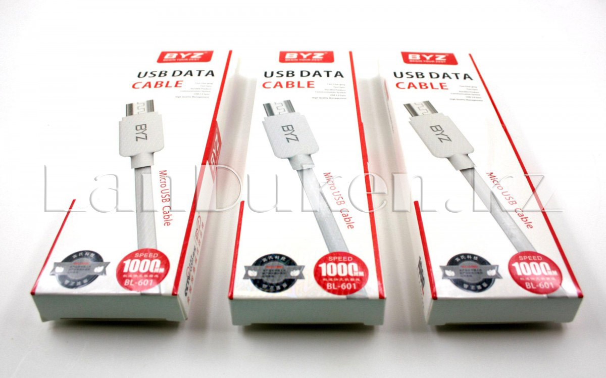 Зарядный USB кабель Micro 1000 mm BYZ BL-601 - фото 2 - id-p45931893