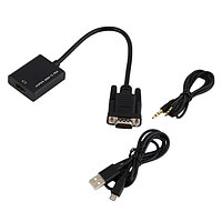 Конвертер  из VGA  в HDMI со звуком и питанием USB