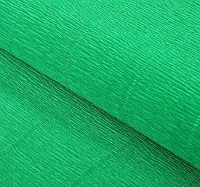 Итальянская Бумага гофрированная 563 зеленая, 50 см х 2,5 м