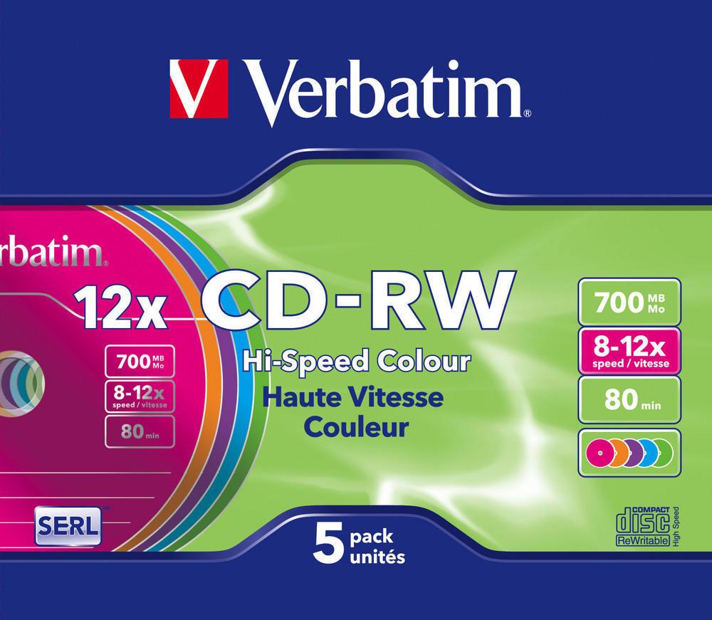 Диски CD-RW 8-12X Verbatim - фото 1 - id-p45952734