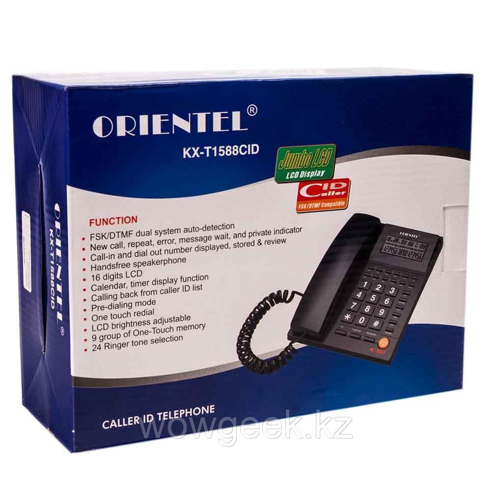 Телефон стационарный с определителем номера ORIENTEL KX-T1588CID - фото 2 - id-p45963320