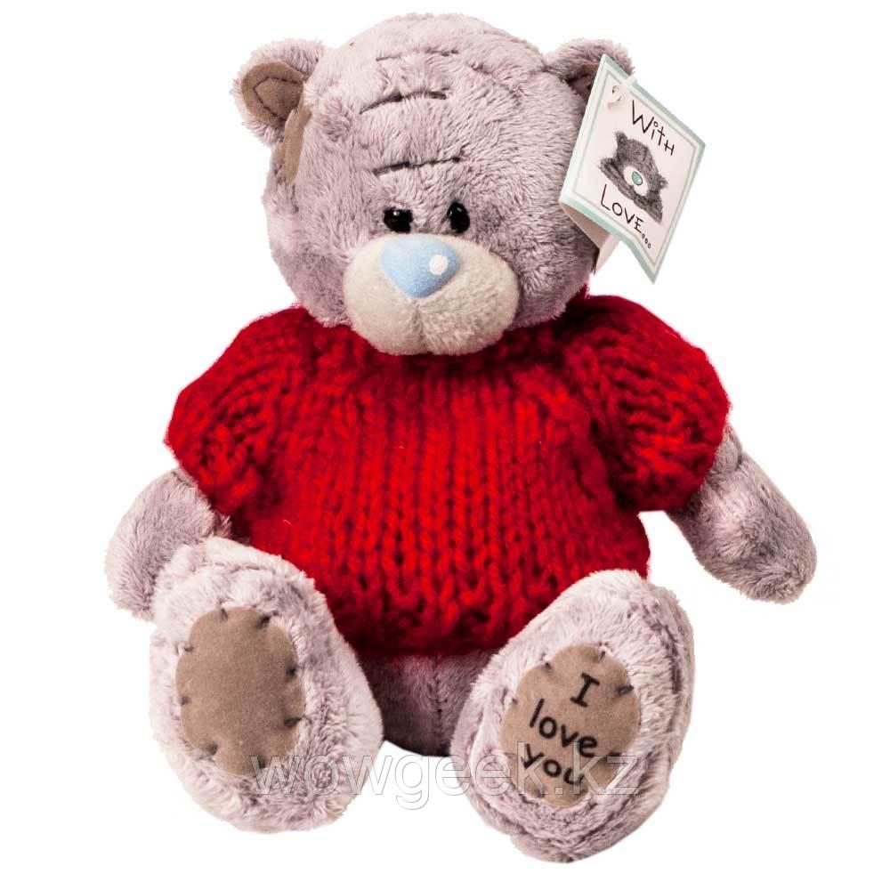 Мягкая игрушка медвежонок Teddy в красной кофточке «I love you» - фото 1 - id-p45963458