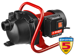 Насос ЗУБР "МАСТЕР" М1 садовый поверхностный самовсасывающий, 800Вт, пропускная способность 60л/мин, напор 40м