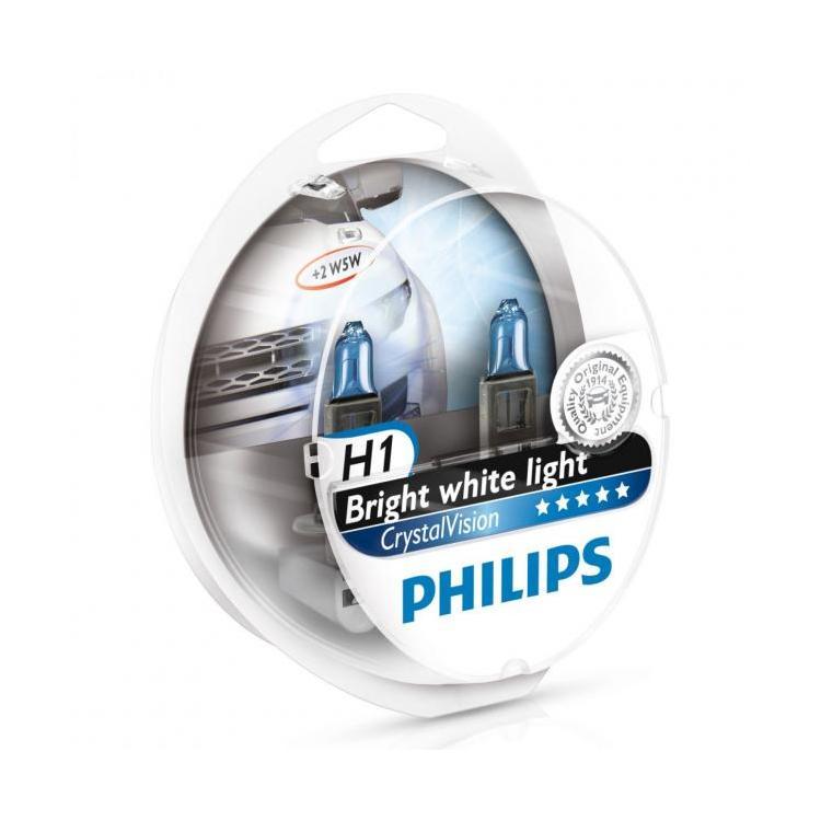 Лампы галогенные Philips CRYSTAL VISION CV H1 ВОХ, фото 1