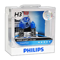 Лампы галогенные Philips CRYSTAL VISION CV H3