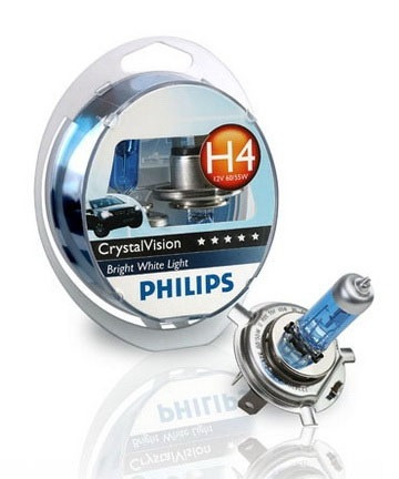 Лампы галогенные Philips CRYSTAL VISION CV H4 ВОХ/12342 S2