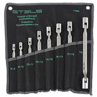 Набор ключей шарнирных CrV 8 штук STELS 14965 (002)