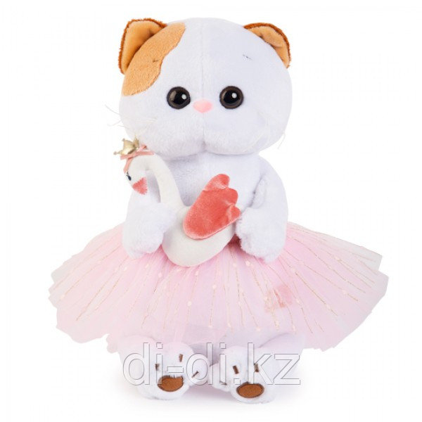 Мягкая игрушка "Кошечка Ли-Ли балерина с лебедем" (27 см)