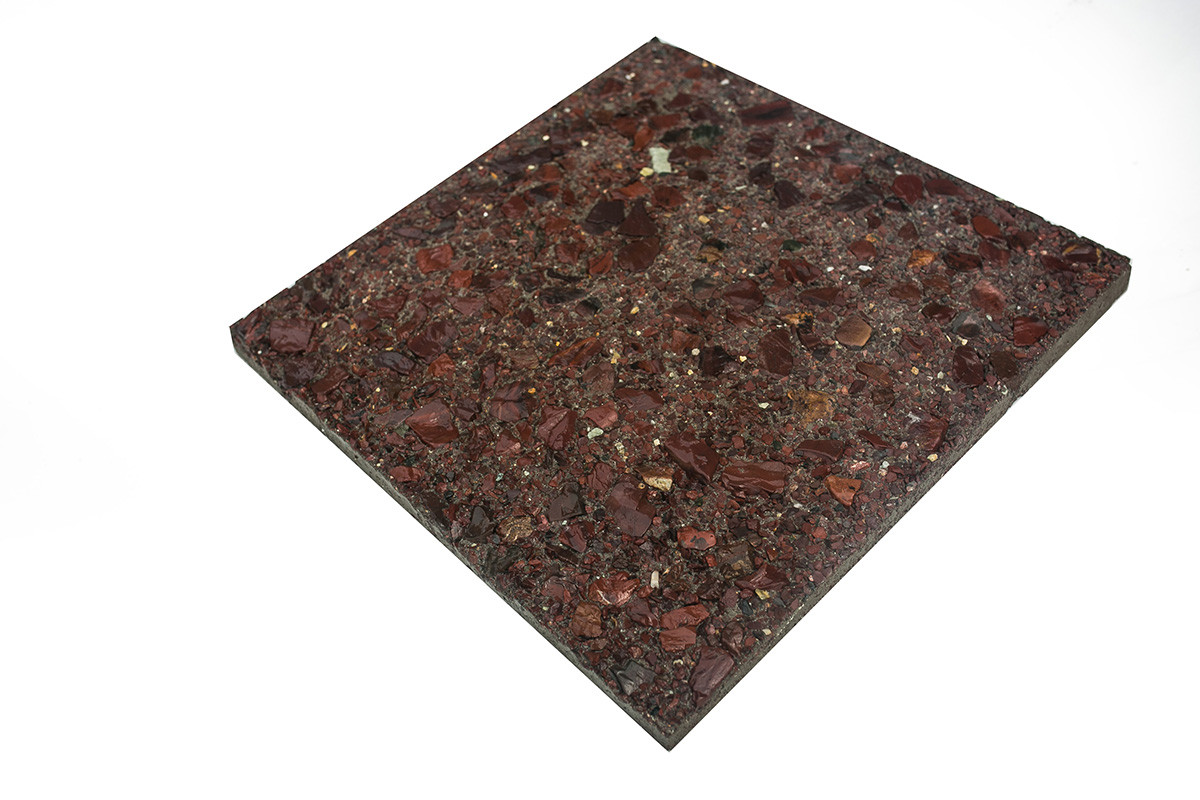 Натуральный камень - плитка из полудрагоценной Яшмы красной сургучной