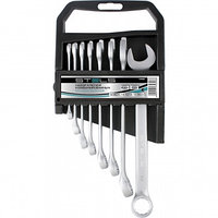 Набор ключей комбинированных, 8 - 19 мм, 8 шт., CrV, матовый хром STELS 15428 (002)