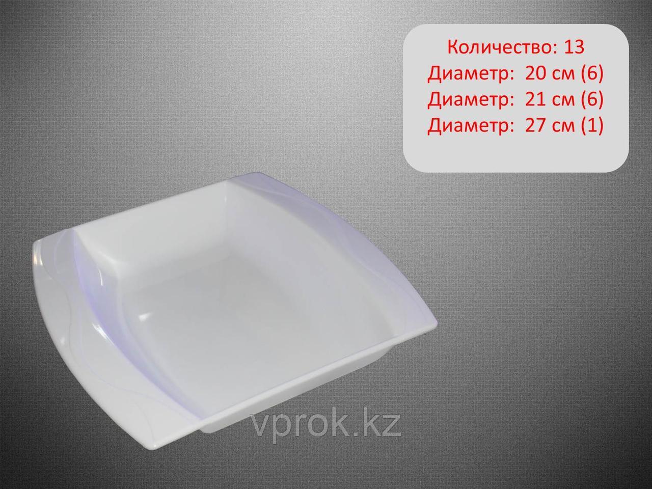 Набор туристической посуды, пластиковый, белый - фото 2 - id-p46001786