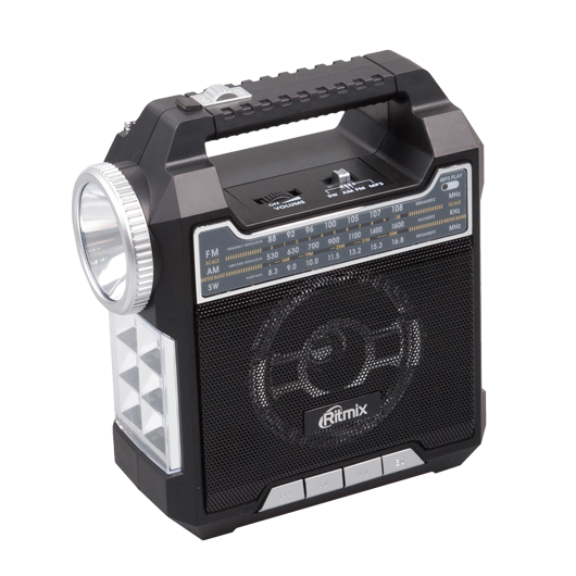 RITMIX RPR-444 Радиоприемник портативный BLACK