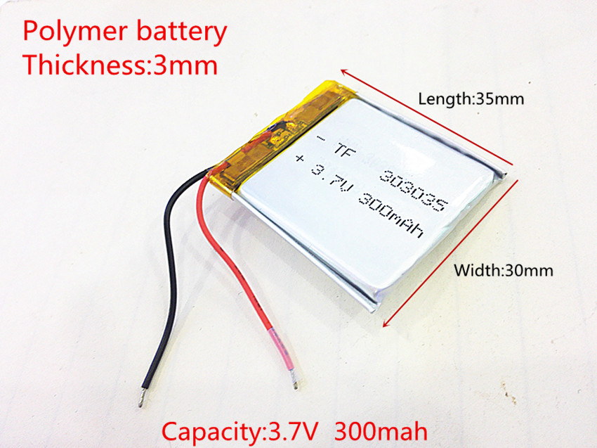 Аккумулятор 3,7v 260mAh 303035  3x30x35мм