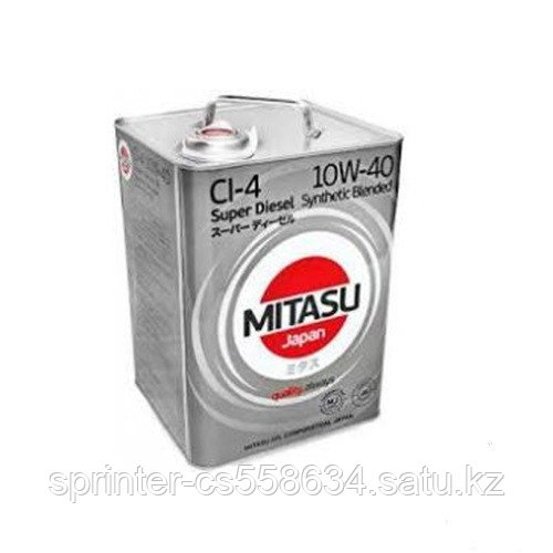 Моторное масло MITASU SUPER DIESEL 10w40 6 литров