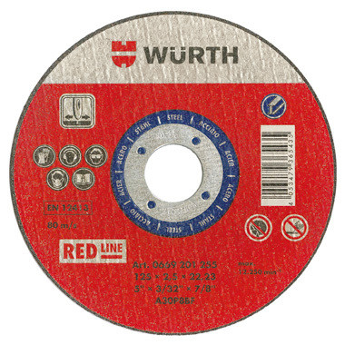 Отрезной диск BR22,2-D180Х2,5MM RED сталь