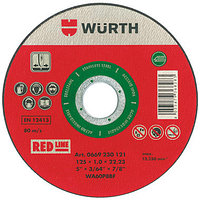 Отрезной диск BR22,2-D125Х1,6MM RED нерж.