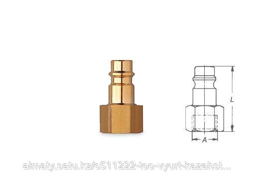 Пневморазъем быстрого соединения для наружных резьб 1/4"