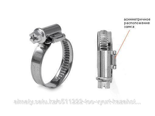 Хомут металлич. 12MM-WS7-(110-130) ZEBRA