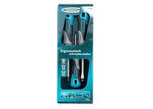 Набор отвёрток комбинированный 3 штуки, трехкомпонентная рукоятка, S2 GROSS 12167 (002)