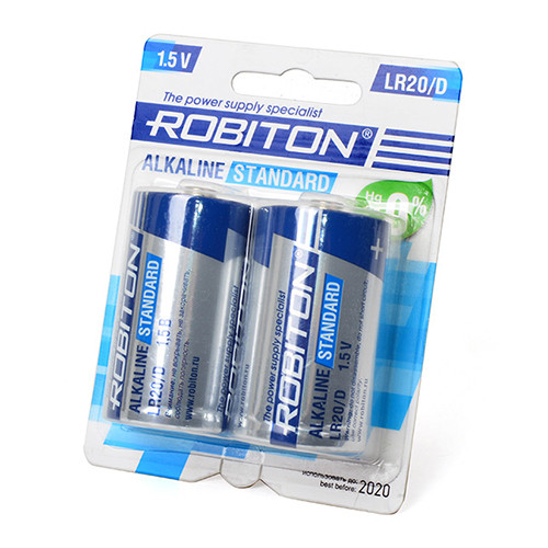 Батарейка Robiton  D Standart Alkaline