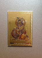 Магнит-сувенир Кришна кушает масло