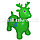 Резиновый олень музыкальный зеленый (фитбол), фото 3