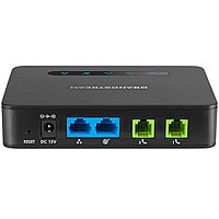 Grandstream HT812 адаптер аналоговый телефонный  2xFXS, 1xLAN, 1xWAN, (1GbE)Gigabit Ethernet