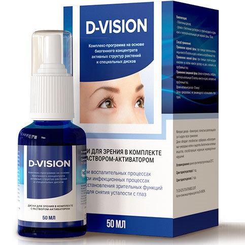 D-Vision комплекс для зрения (концентрат и диски)