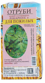Отруби «Лекарник плюс – для пожилых» (с пажитником) 150 гр