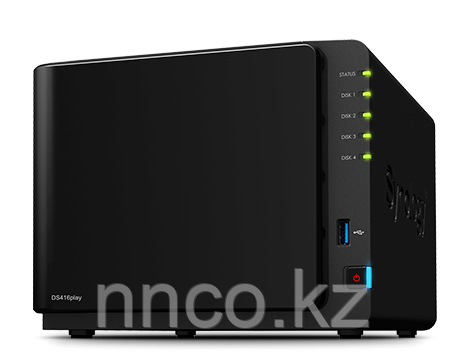 Synology DS416play 4xHDD NAS-сервер «All-in-1», совместим со SMART TV