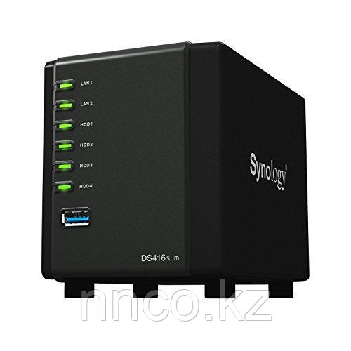 Synology DS416slim 4x2,5"HDD NAS-сервер Бесшумный для дома и бизнеса NEW, фото 1