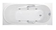Акриловая ванна MEDEA 150х70 см.  с гидромассажем. Джакузи. (Общий массаж)