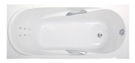 Акриловая ванна MEDEA 150х70 см.  с гидромассажем. Джакузи. (Общий массаж + массаж спины), фото 2