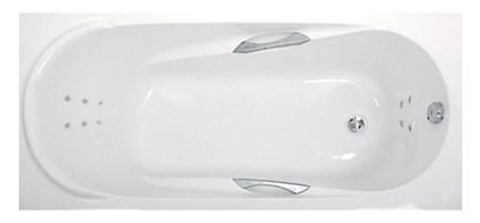 Акриловая ванна MEDEA 150х70 см.  с гидромассажем. Джакуз (Общий массаж + массаж спины + массаж ног)