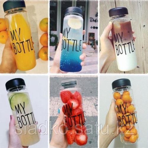 Бутылочки цветные My Bottle для воды напитков коктейлей и соков - фото 2 - id-p46089885