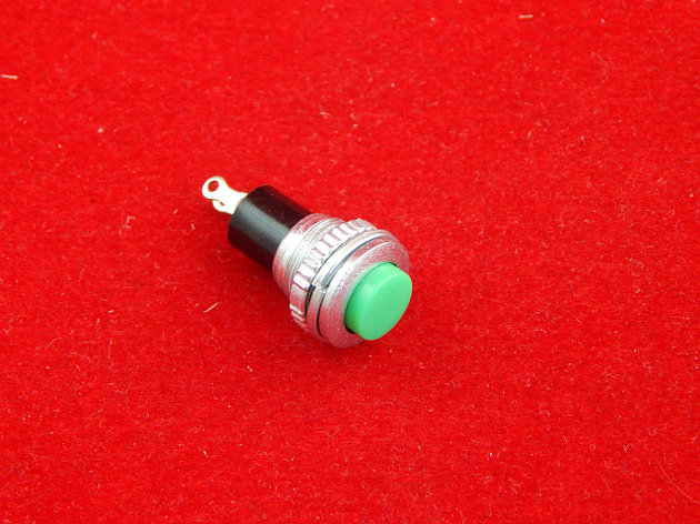 Кнопка DS-316 OFF-(ON), 250В, 0.5А Зеленая, фото 2