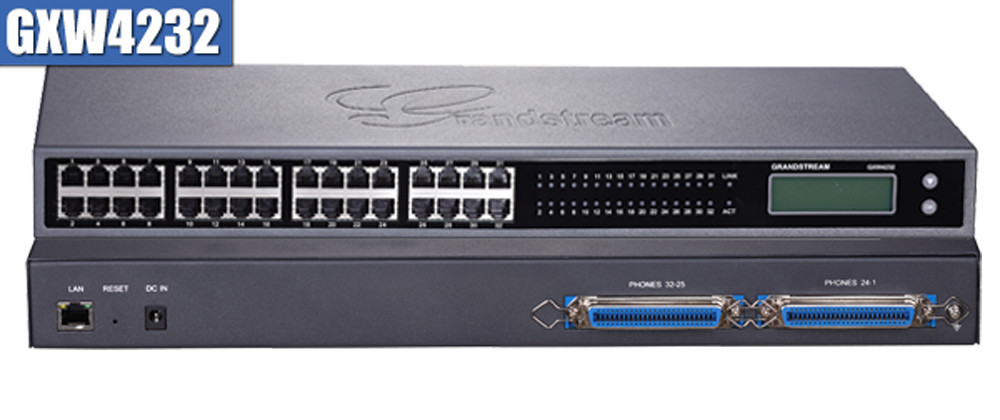 Grandstream GXW4232 IP шлюз 32xFXS, 1xLAN, (1GbE)Gigabit Ethernet