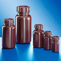 Бутыль Kautex широкогорлая коричневая LDPE 250 мл, с винтовой крышкой, 260 шт/упак