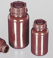 Бутыль широкогорлая, круглая, коричневая, объем 500 мл, материал РЕ-LD