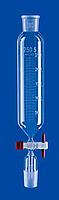 Воронка капельная цилиндрическая Lenz 100 мл, NS14/23, с градуировкой, PTFE кран, стекло