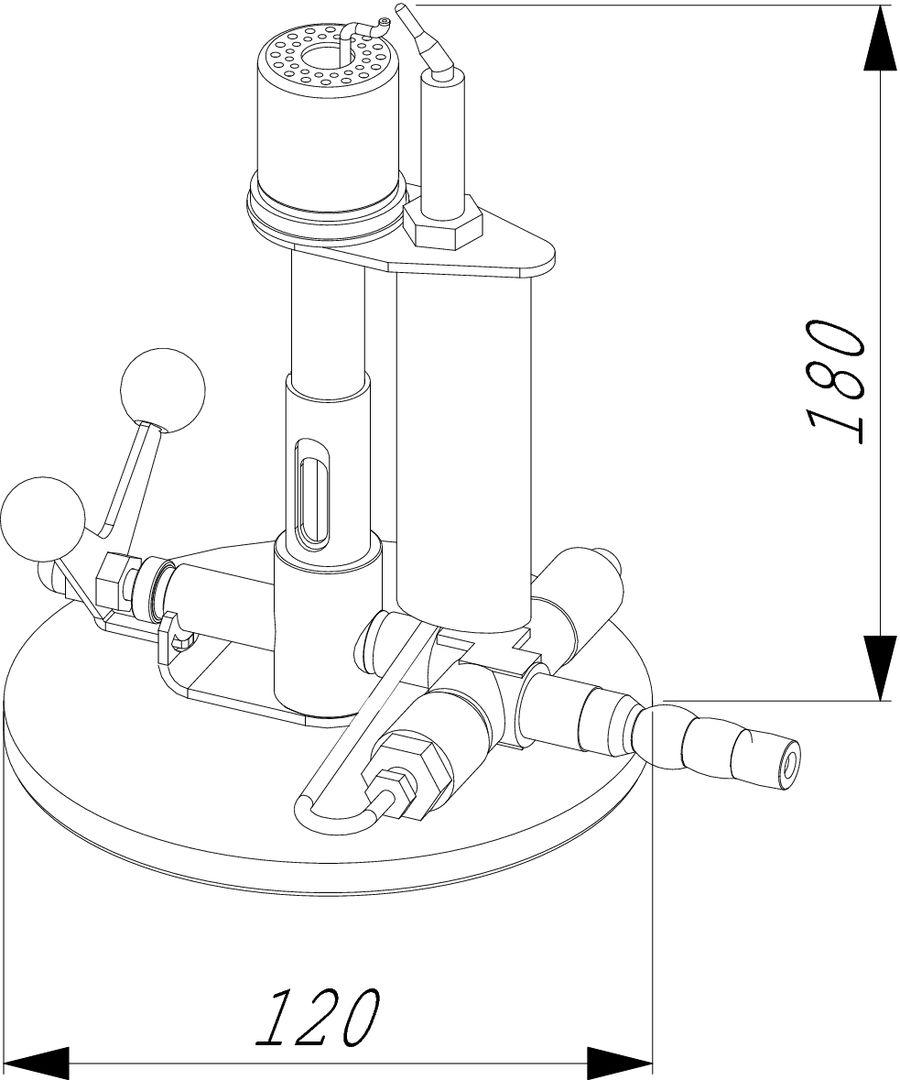 Горелка Bochem JUMBO безопасная с откидным клапаном, пропан - фото 2 - id-p46132303
