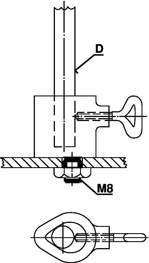 Зажим-фиксатор Bochem для стержней, без резьбы, 12 мм, нержавеющая сталь - фото 2 - id-p46132532