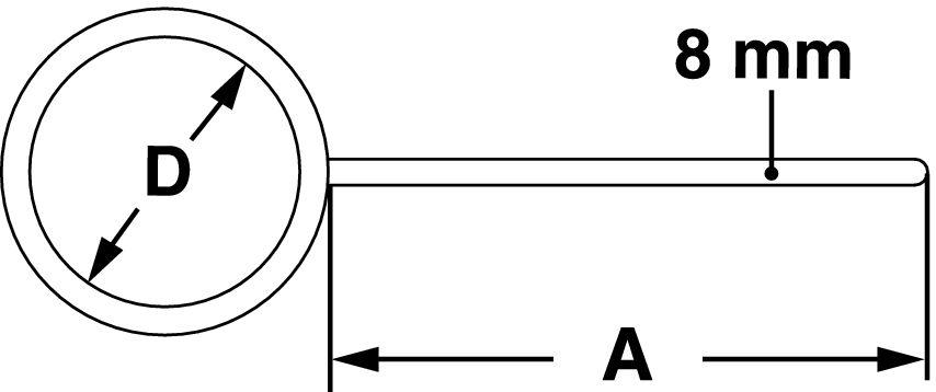 Кольцо-держатель Bochem тип 1, диаметр 160 мм, длина 220 мм, оцинкованая сталь - фото 2 - id-p46133537