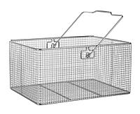 Корзина Bochem проволочная, с ручкой, размеры 400x300x200 мм, нержавеющая сталь