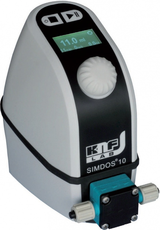 Мембранный дозирующий насос для жидкостей KNF FEM 1.10 KT.18 S Simdos 10, производительность 1-100 мл/мин, ручное управление - фото 1 - id-p46134479